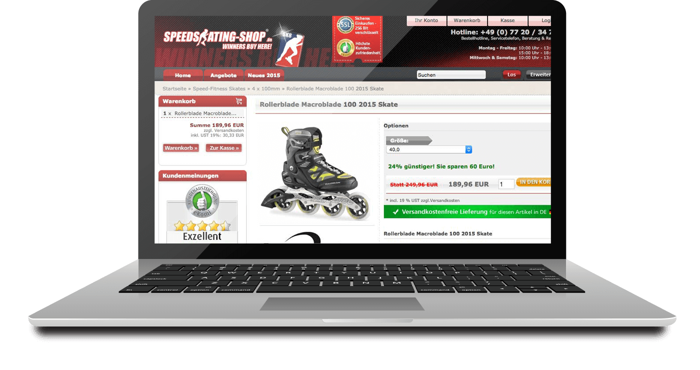 Inline-Skates Online-Shop